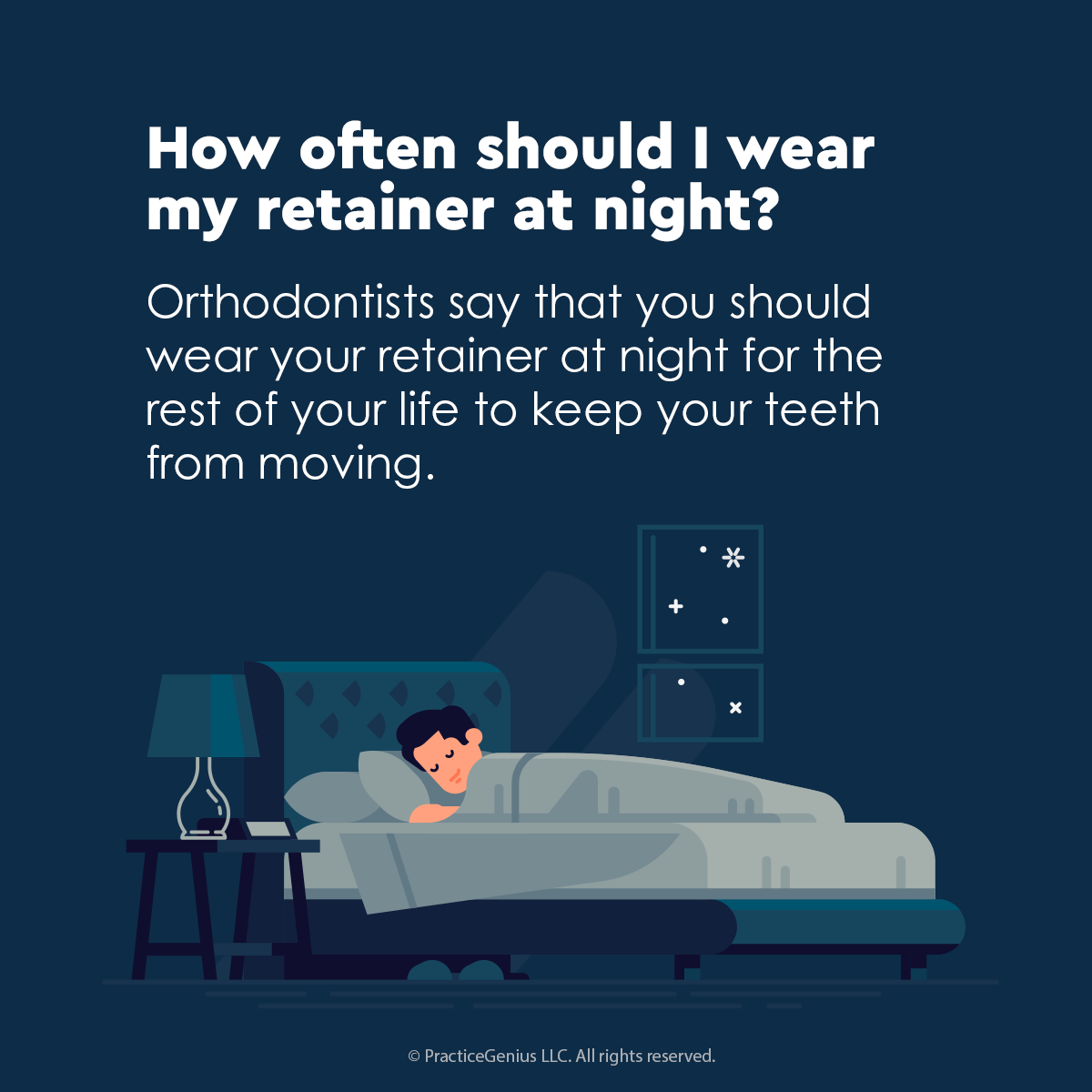 oakvillebraces's tweet image. Wearing Your Retainer at Night 🦷

#oakvilleorthodontics #funfact #retainers