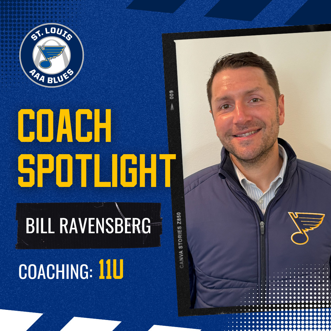 🏒 Let's give a warm welcome to Bill Ravensberg, our esteemed U11 Head Coach for the 2015 St. Louis AAA Blues! 🥅 With 16 seasons of coaching excellence, his passion for the game shines through.

#coachspotlight #stlaaablues #youthhockey #aaahockey #stl #stlouis #stlhockey