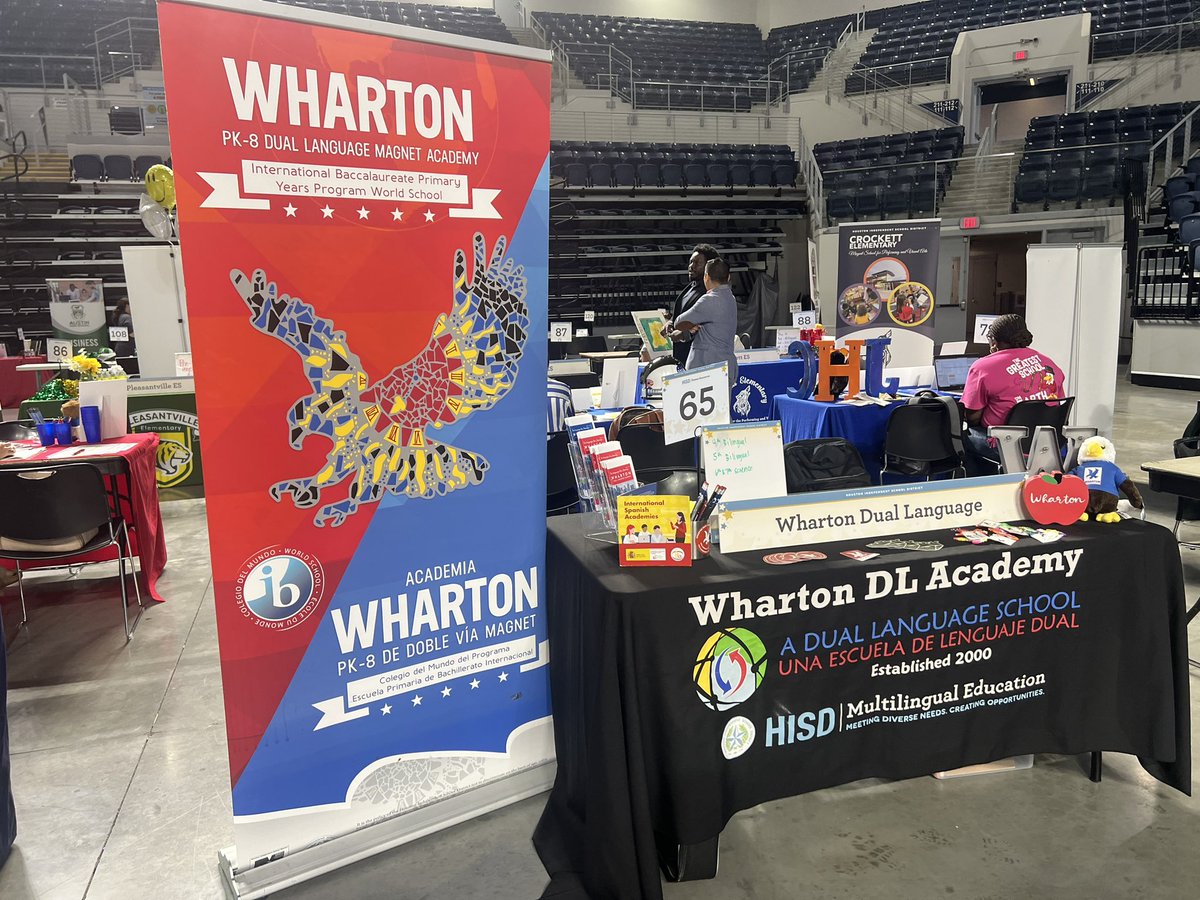 Wharton K-8 Dual (@whartondual) on Twitter photo Seeking top-notch teachers dedicated to high student achievement! Visit the Wharton DLA table at the Houston ISD job fair today at Delmar!
<a href="/BrettGallini/">Brett Gallini, Ed.D.</a> @HISDCentral @TeamHISD <a href="/DraESVillanueva/">Elena Villanueva, Ed. D.</a> <a href="/HISDSupe/">Mike Miles</a> @DrLMartinezHISD Seeking top-notch teachers dedicated to high student achievement! Visit the Wharton DLA table at the Houston ISD job fair today at Delmar!
<a href="/BrettGallini/">Brett Gallini, Ed.D.</a> @HISDCentral @TeamHISD <a href="/DraESVillanueva/">Elena Villanueva, Ed. D.</a> <a href="/HISDSupe/">Mike Miles</a> @DrLMartinezHISD