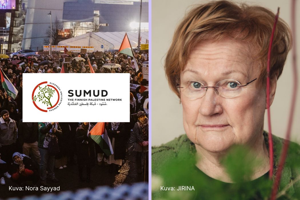 Suomen Palestiina-verkosto Sumudille Naisasialiitto Unionin tasa-arvopalkinto – elämäntyöpalkinto Tarja Haloselle!

Onnittelut kummallekin ja kiitos merkittävästä työstänne tasa-arvon, yhdenvertaisuuden ja rauhan eteen.

naisunioni.fi/tiedote-suomen…

#TasaArvo #VuodenLyyti