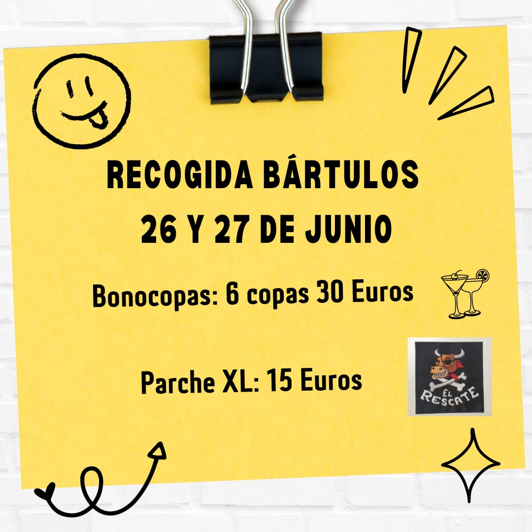 elrescateteruel's tweet photo. ¡Buenas tardes familia! ¡Vamos que ya estamos de cuenta atrás!

🗓️ Miércoles 26 y jueves 27 de junio

⏱️ De 19.30 a 21.30 horas

📍Cafetería Rey David (Avenida Ruiz Jarabo)

También podrás adquirir bonocopas y el parche XL para la casaca. https://t.co/LxZoWsekKK