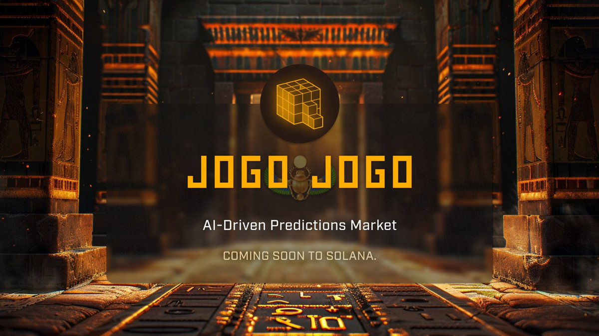 JogoJogoGame's tweet image. ⭐️Introducing Jogojogo⭐️

Solana’s AI-driven predictions market where everyone’s opinion is rewarded.

🔹Predict &amp;amp; earn with your friends
🔹AI-enhanced initial pricing
🔹One-click pool launch
🔹High returns &amp;amp; real-time rewards

Farm points for both Jogojogo &amp;amp; @SonicSVM with an…