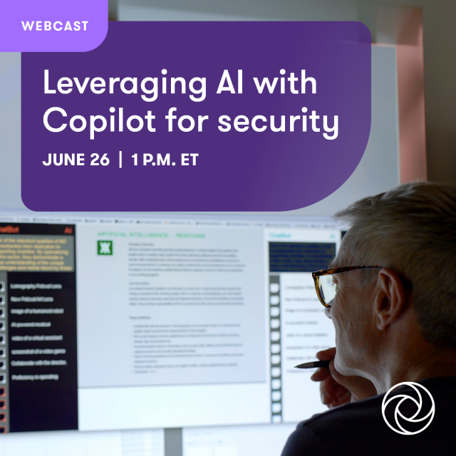 dmaturo's tweet photo. 🚨 Don't miss out on @GrantThorntonUS's upcoming #webcast on enhancing your organization's security and operations. Discover how #Copilot for security leverages advanced AI to streamline investigations and improve defense mechanisms. Register now! #webinar https://t.co/FeDVH924HQ https://t.co/tQDwJG05po
