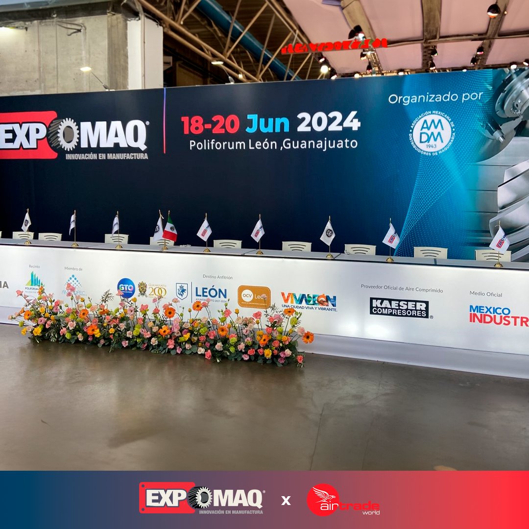 airtradeworld's tweet photo. ✨¡Ha empezado EXPOMAQ 2024! ✨

#AirtradeWorld #EXPOMAQ #EXPOMAQ2024 #Guanajuato #Tecnologia #Tech #Metalmecanica https://t.co/wQVFBxBlGh
