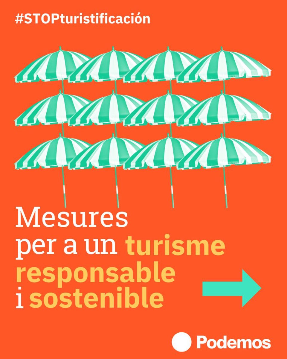 La turistificació desenfrenada és una xacra per al nostre país.

Per això, des de Podemos hem impulsat una moció al Congrés amb mesures per posar-hi fre.

#STOPturistificación