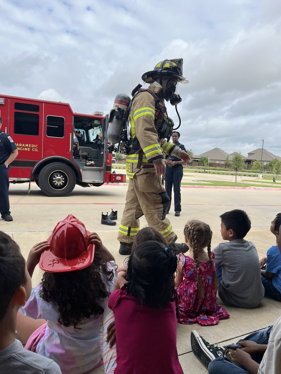 Thanks <a href="/aubreyfiredept/">Aubrey Fire Department</a> for coming out today! We are having a blast during safety week! 

<a href="/aubreyisd/">Aubrey ISD</a>