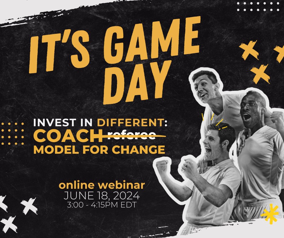 📣🏈 IT'S GAME DAY! Join Division One Coach Preston Brown and JSP President Dr. Brian Lovins for kick off today at 3:00pm EDT!

They're talking about tranforming community supervision by first investing in the potential of people.

Register 🖥 now! bit.ly/3WOE0MF
