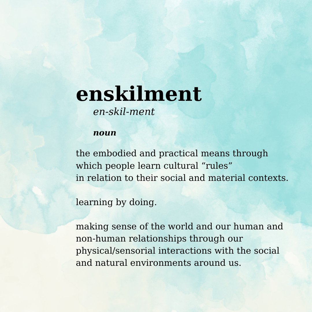 What does it mean to "make sense of the world?" How does this impact our interactions with other humans and our non human counterparts? Go deeper in your understanding of enskilment, the theme for our newest edition @ anthrosource.onlinelibrary.wiley.com/journal/154874…