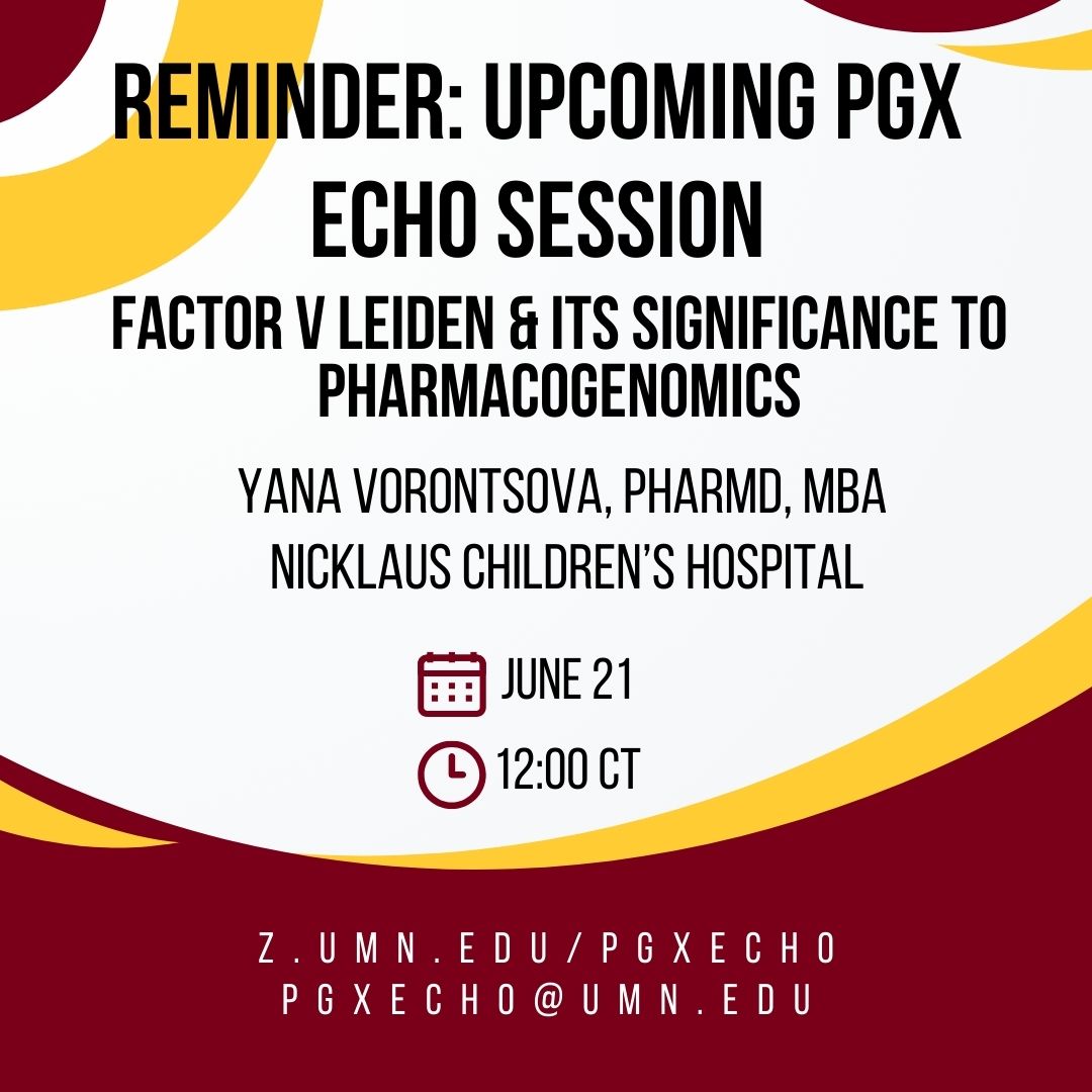 #pgx #pharmacogenomics #projectecho #pharmacy #precisionmedicine