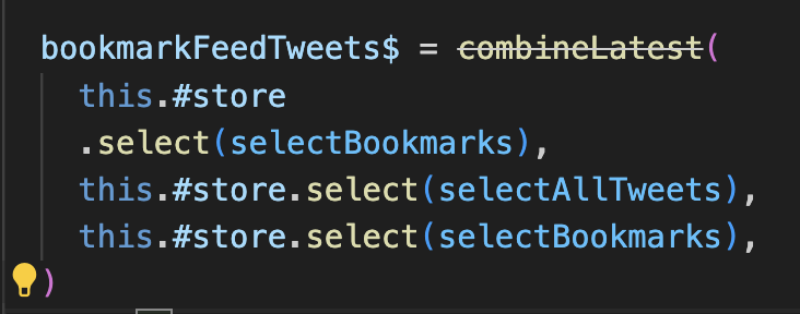 danemesisme's tweet image. #combinelatest in the #rxjs so the worst refactoring I have ever experienced. Why would someone does this?