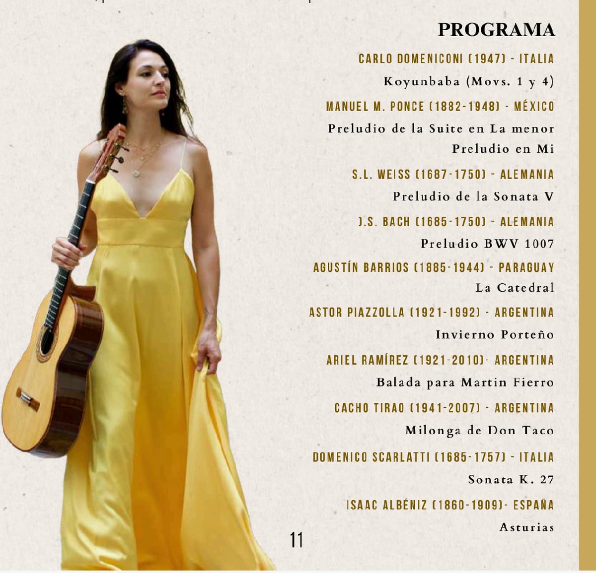 Festival Internacional de Guitarra de Madrid (@madridguitfest) on Twitter photo Programa del concierto que ofrecerá Anabel Montesinos mañana, miércoles 19, en el <a href="/ateneodemadrid/">Ateneo de Madrid</a> a las 19:30h.
Si todavía no tienes entrada, ¡aún estás a tiempo!🎟️👇
elcorteingles.es/entradas/chann… Programa del concierto que ofrecerá Anabel Montesinos mañana, miércoles 19, en el <a href="/ateneodemadrid/">Ateneo de Madrid</a> a las 19:30h.
Si todavía no tienes entrada, ¡aún estás a tiempo!🎟️👇
elcorteingles.es/entradas/chann…