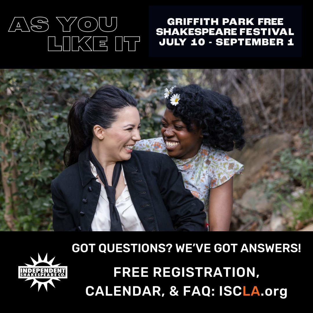 In all the ways that matter, the 2024 Griffith Park Free Shakespeare Festival remains the same: a summer filled with captivating performances on the grass lawn where everyone is invited to join for FREE.

To find out what makes this summer unique, visit iscla.org/festival-2024