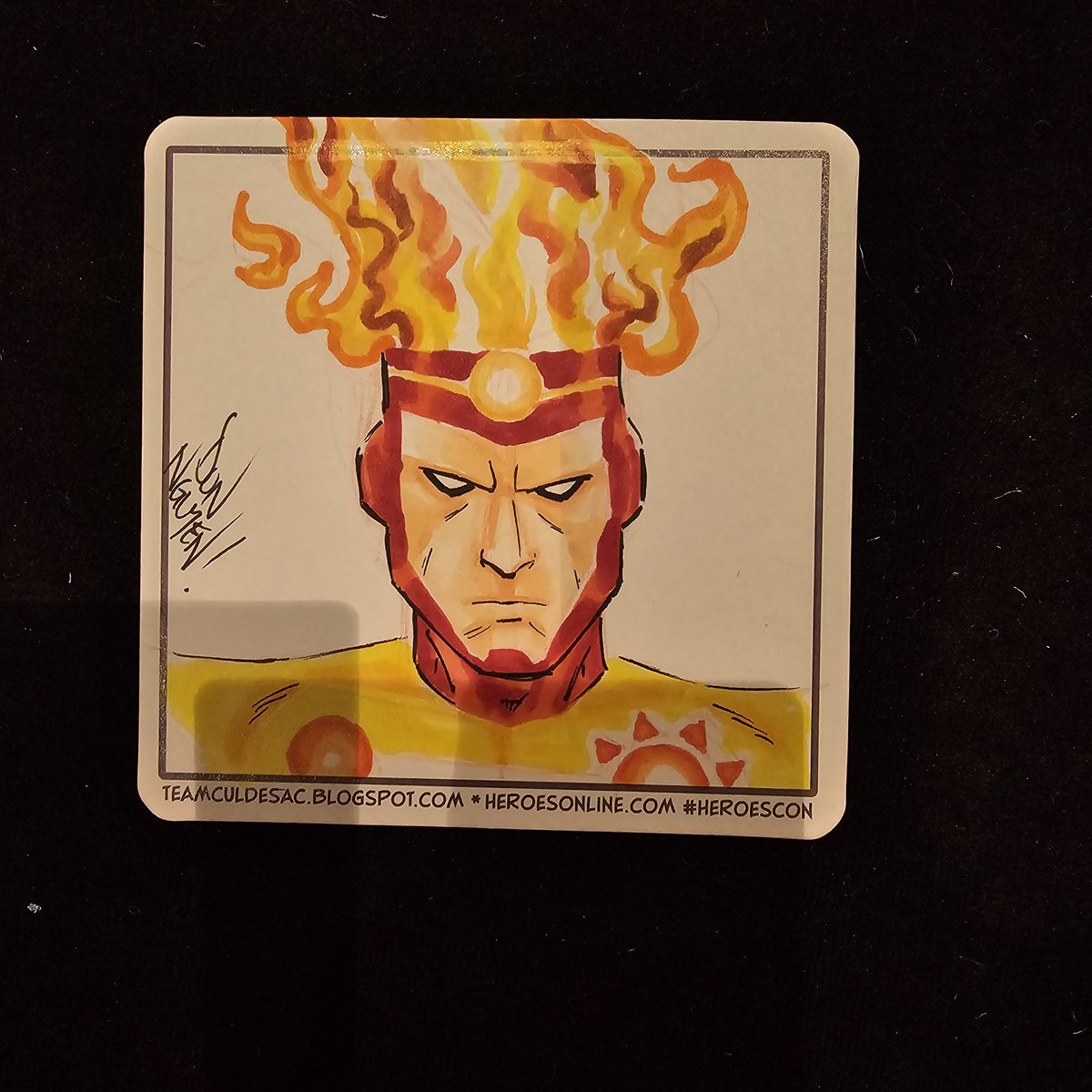 I just noticed how much red I used for these <a href="/heroesonline/">HEROESONLINE</a> #HeroesCon <a href="/teamculdesac/">Chris Sparks</a> #DrinkNDraw coasters.

The answer is simple. Reds are one of the few <a href="/CopicOfficialUS/">Copic Official</a> refills I pack for shows 🤣