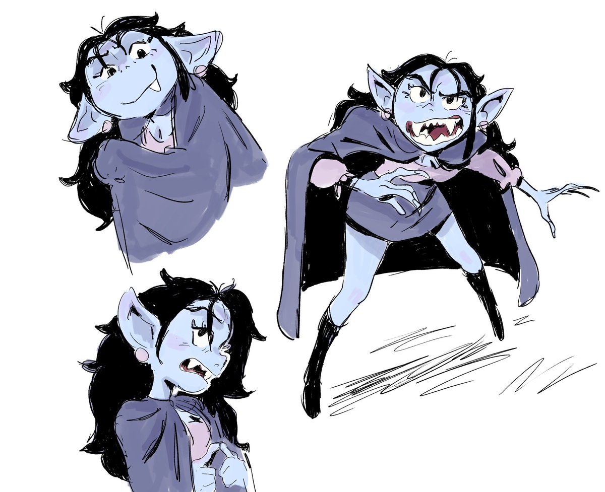 DanielMTal's tweet photo. Had an urge to design a cheeky vampire girl. https://t.co/5feHEfDah4