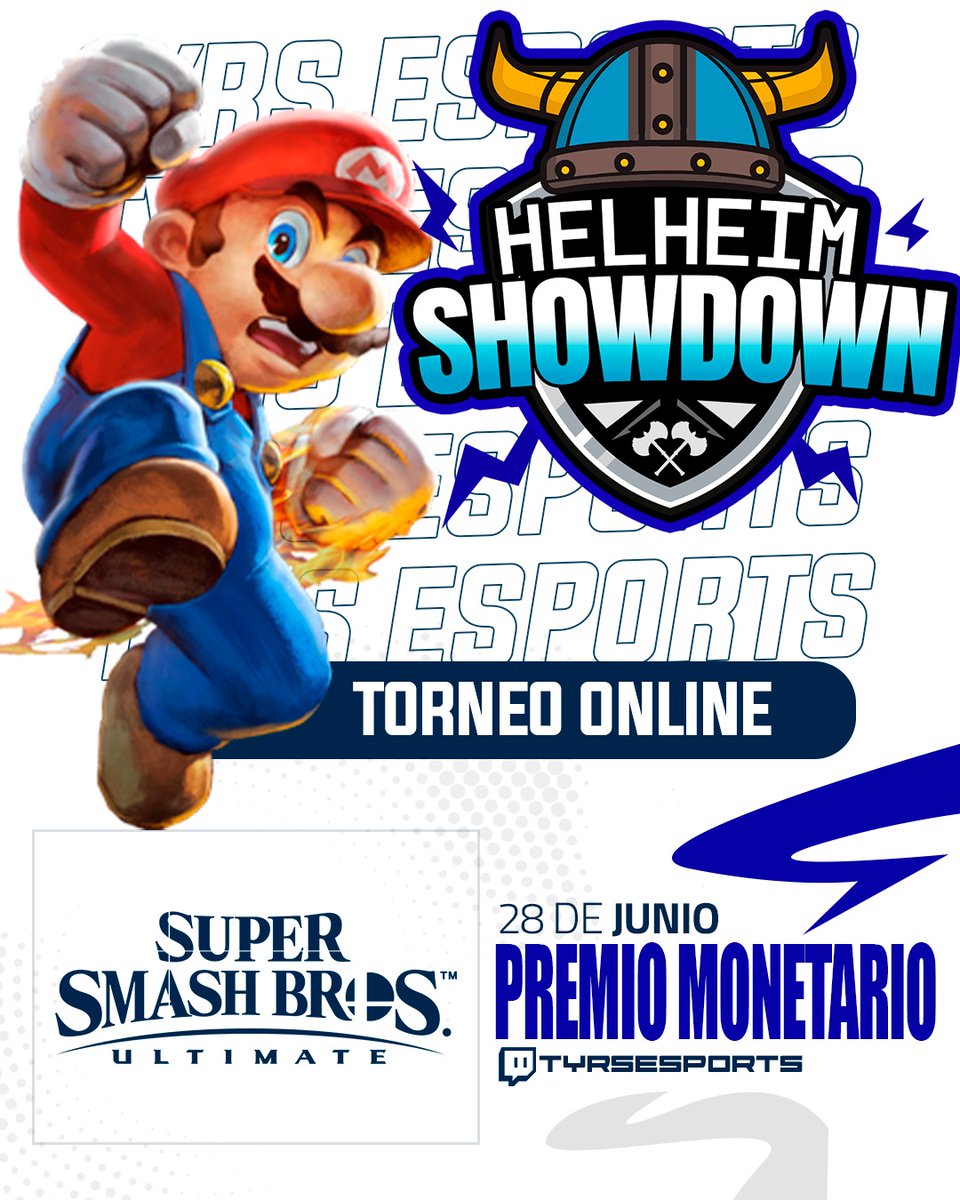 ⚔️🔥 ¡Anunciamos la primera edición online de SSBU de Helheim Showdown,  con inscripción gratuita y premios monetarios! 🎮💸 Prepárate para demostrar tus habilidades y enfrentarte a los mejores.  ¡Inscríbete ahora y conquista Helheim! 
start.gg/tournament/hel…