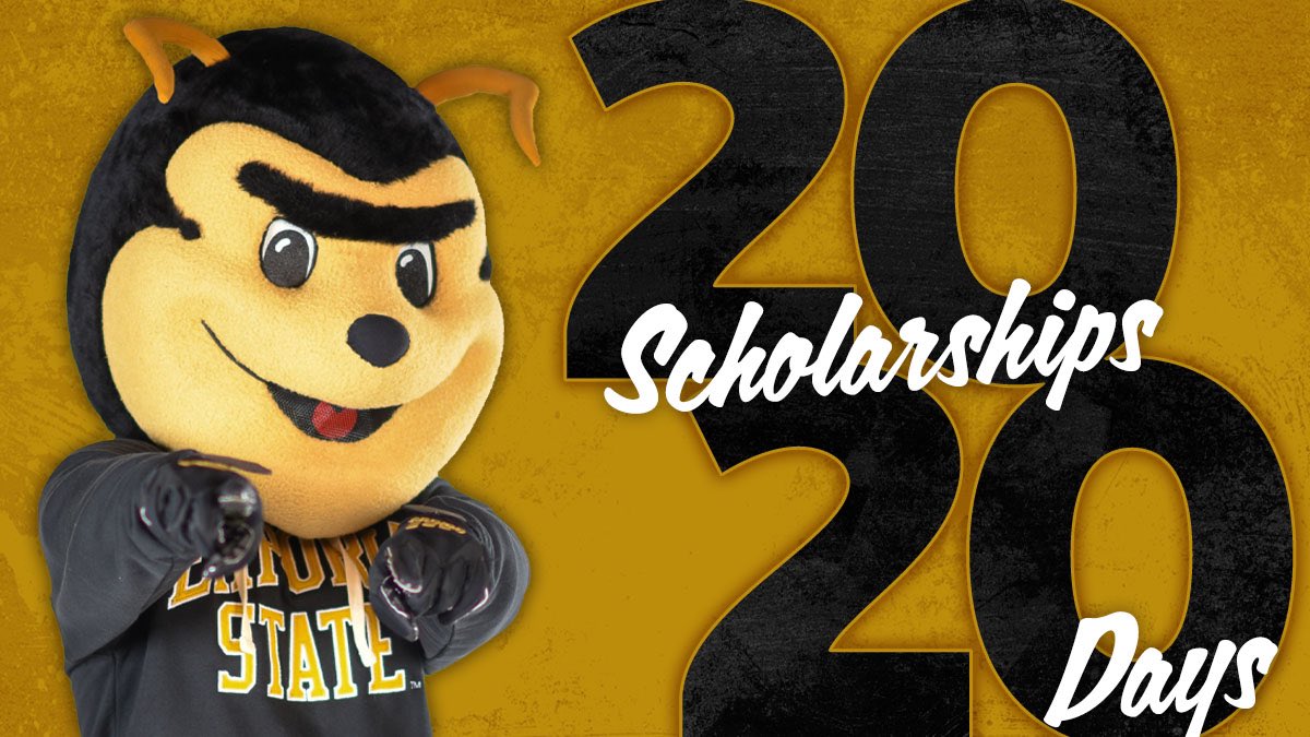 Hey future hornets!!!!
ESU is giving away 20 scholarships in 20 days!
Sign up for a Hornet Connection enrollment date or one-on-one enrollment appointment with your admissions counselor by July 12. 

Fill out the form on emporia.edu/20giveaway to learn more!