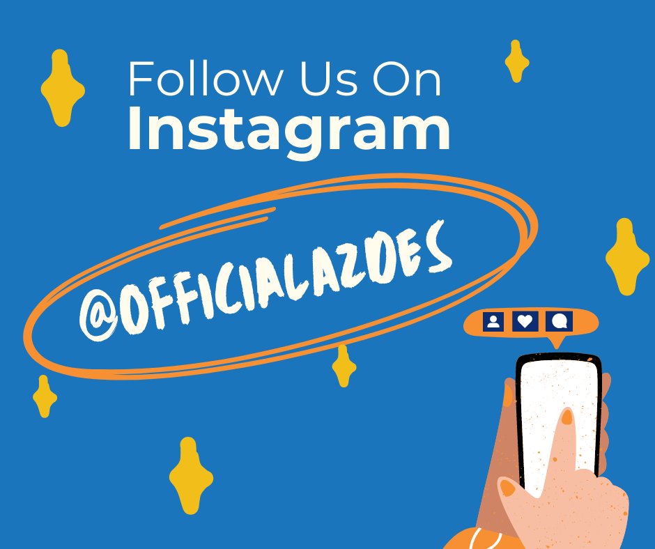 Did you know we're back on Instagram?? 🤳 Check us out and give us a follow: instagram.com/OfficialAZDES