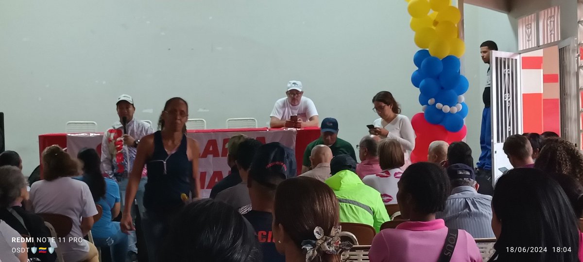 ODDI Rafael Urdaneta Parroquia Candelaria Presente, reunión política con el sistema de fuerzas de la parroquia.