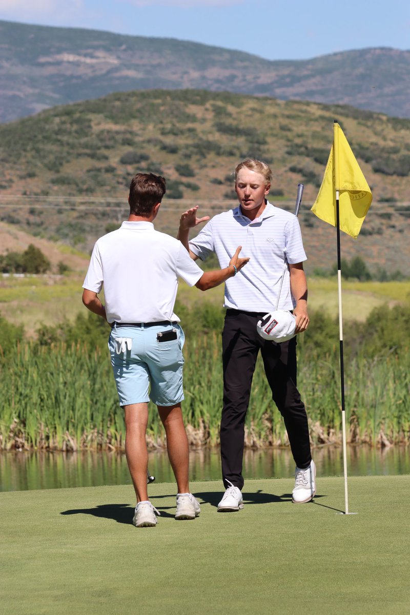 BYU commit Lincoln Markham defeats Las Vegas’ Bridger Johnson 3 &amp; 2 to advance to the championship match of the <a href="/UtahGolfAssn/">Utah Golf Association</a> Utah Junior State Amateur tomorrow at <a href="/golfwasatch/">GolfWasatch</a> Bracket scoring available on UGA.org