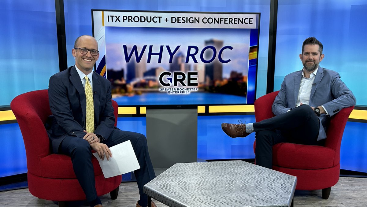 .<a href="/ITXcorp/">ITXcorp</a>, a custom software developer in #RochesterNY, is hosting its ITX Product +Design Conference next week at the MAG for design &amp; UX professionals. The VP of Marketing discusses details in this GRE Why Roc TV segment on <a href="/News_8/">News 8 WROC</a> with <a href="/Brennan_Somers/">Brennan Somers</a> bit.ly/3VOemH5