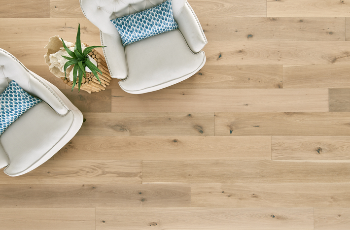 Every inch of this gorgeous hardwood is touched by human hands &amp; is expertly hand-scraped + stained to bring out natural beauty. Color shown: Shell pbxx.it/nEkBnF