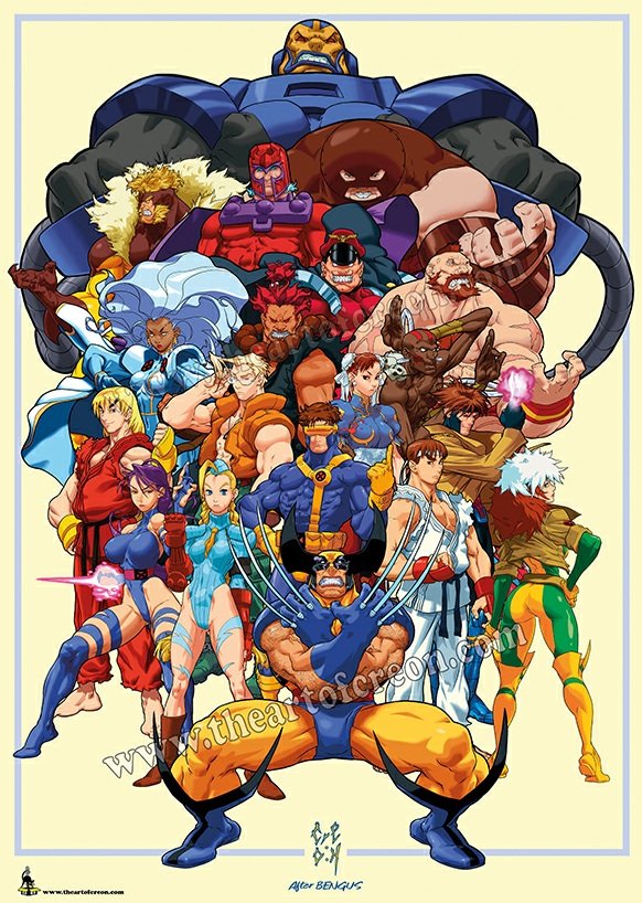 TheArtofCreon's tweet image. YES!!! Marvel VS Capcom series finally back!
#freemvc2 #mvc2freed 
My Tribute Collector Print available on THE STORE (link in bio).