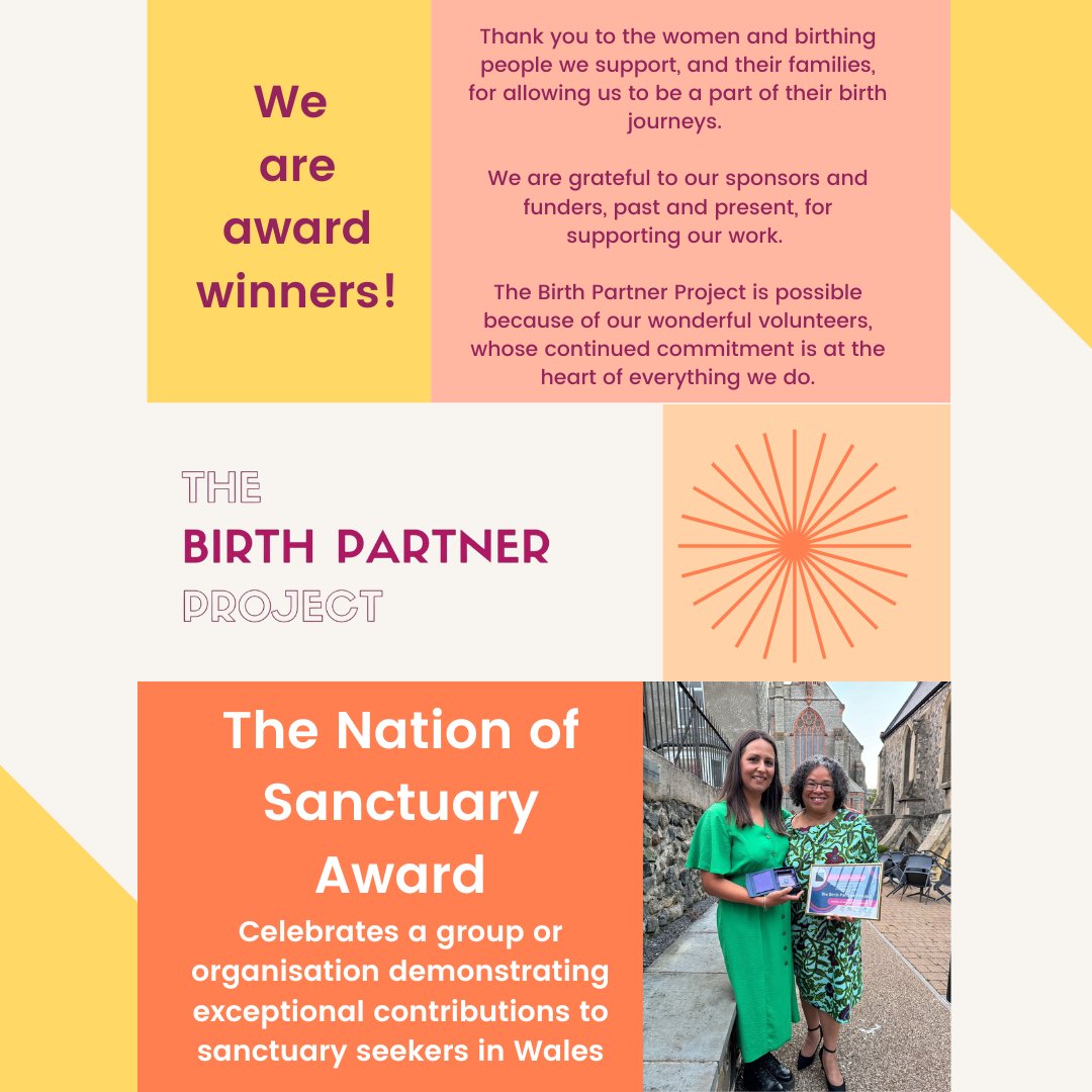 BirthProject's tweet image. It’s an absolute honour to receive the Nation of Sanctuary Award, and we want to thank @welshrefcouncil  for an incredible award ceremony last night.

Huge congratulations  to all the other award nominees and winners. Together, we are building a culture of hope and welcome.