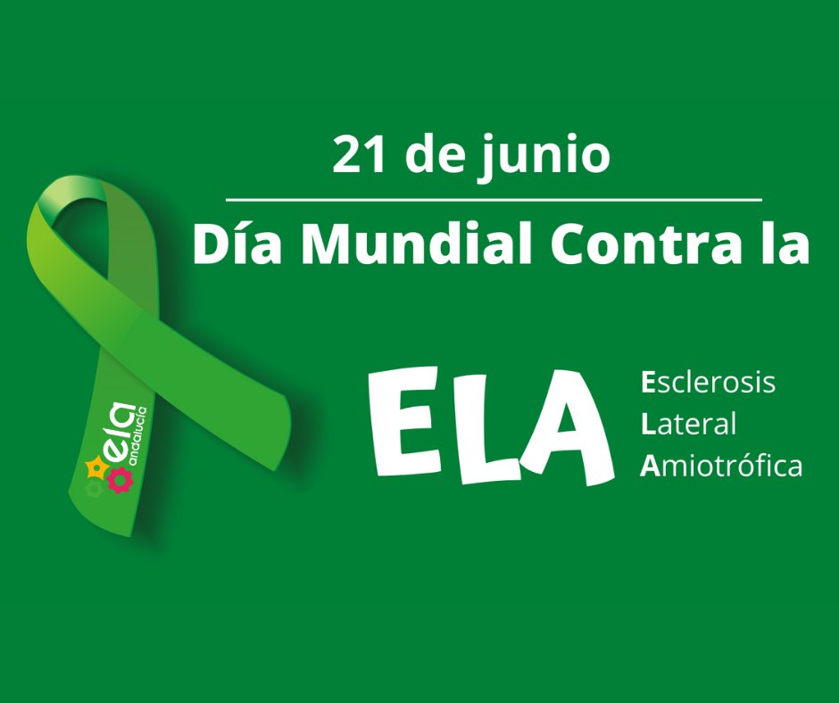 #21junio #DíaMundialContraLaELA💚
Ayuntamientos de toda Andalucía y España se iluminarán de verde ESPERANZA para apoyar a las personas con #ELA y dar visibilidad.
#GRACIASaTodos

¡Únete colocando un lazo verde o una pancarta en tu ventana! 🎗️🏠

 #EsperanzaELA #PorUnMundoSinELA💚