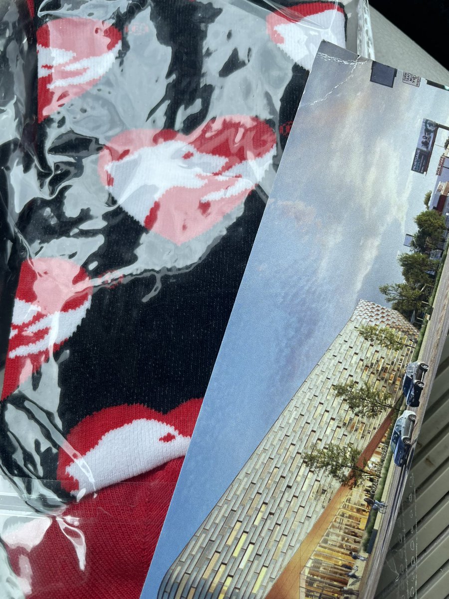 Finch93's tweet photo. So far today I have been gifted Heartgard socks and an @OmahaLibrary bookmark. It is A Very Good Day :) #ThanksJon #ThanksWendy https://t.co/DGtfhmLMNP