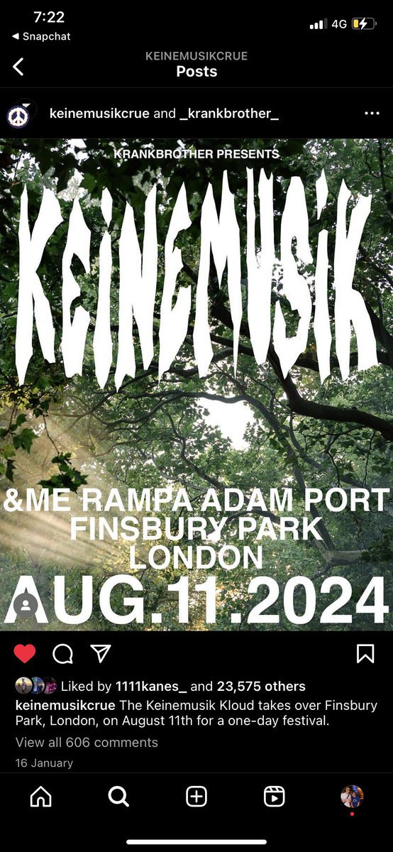 need 2 tickets keinemusik at finsbury park