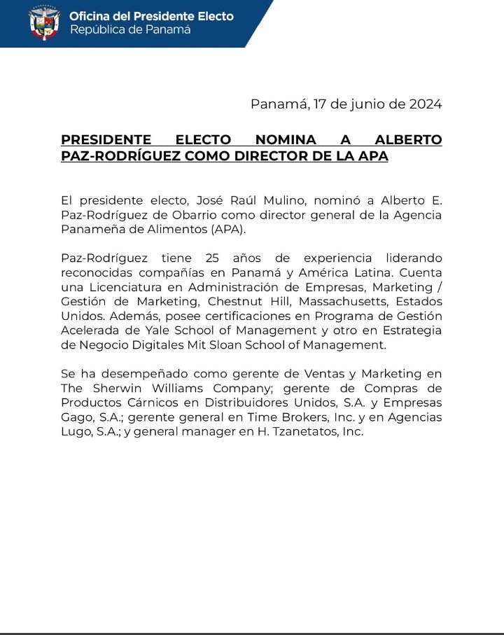 Nominación