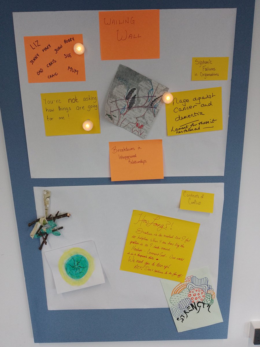 My turn brought #Lament to the #ChallengingHope conference with @SusannaWesleyFd through a plenary presentation and a workshop on creative expressions of lament.
Space for contemplation in the midst of a busy day!