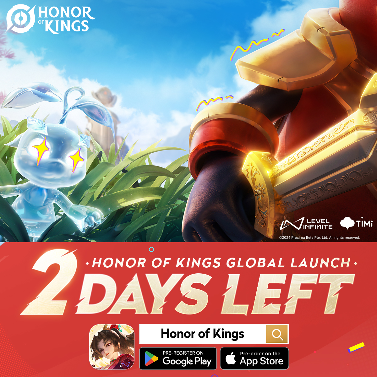 Only two days left until you can enjoy playing Honor of Kings! 

Which friend do you most want to play with in Honor of Kings? Tell them now! ⚔️ Let's enjoy the pure gaming fun together in the gorge on June 20th! #HonorofKings

Pre-Register now: honorofkings.com/pre-register