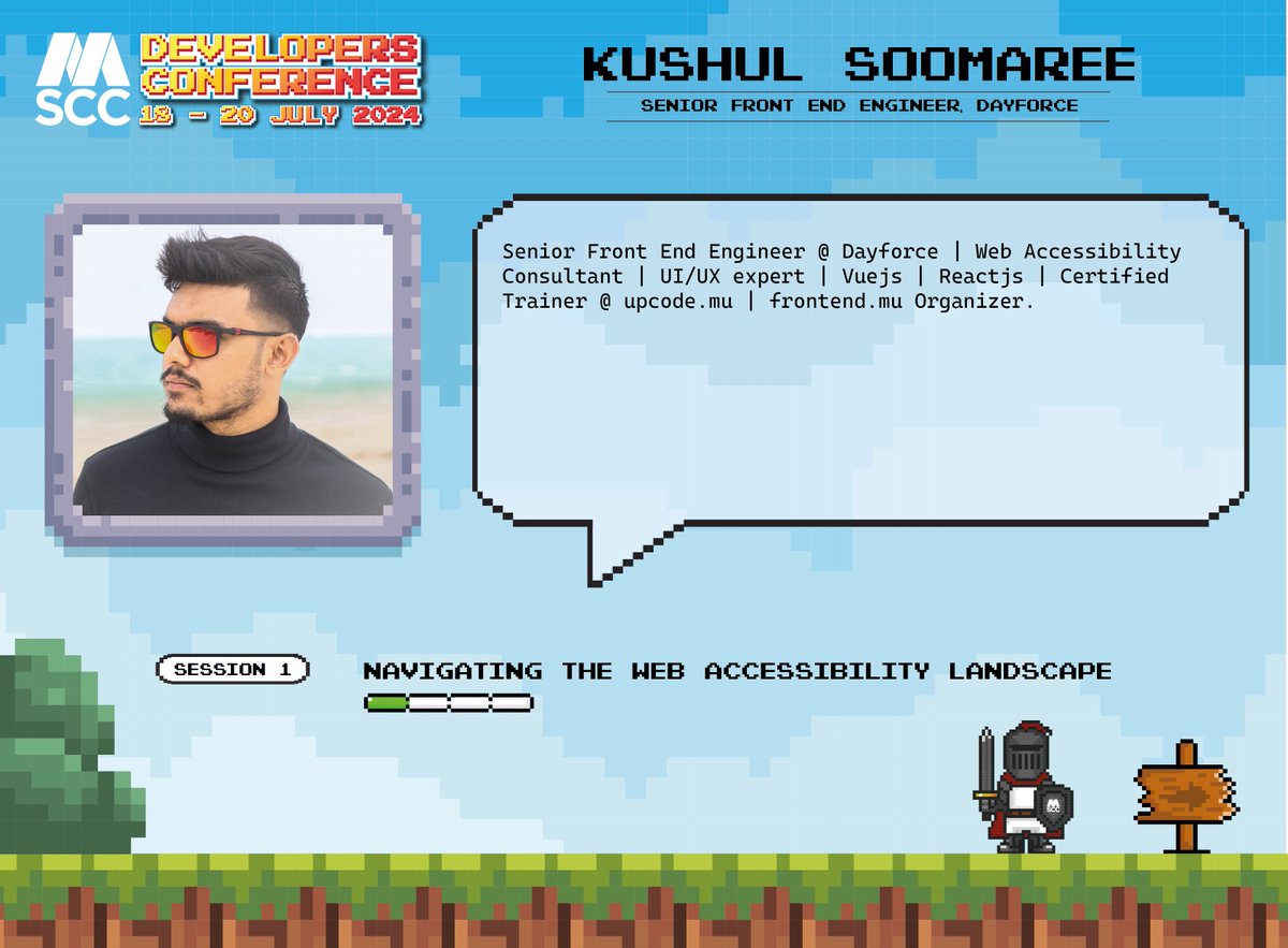 Join Kushul Soomaree  and learn user-centric strategies, understand WCAG 2.1 guidelines, and explore tools and technologies shaping inclusive design. 
shorturl.at/IqnOl
conference.mscc.mu
#devconmu #developers #conference #mauritius