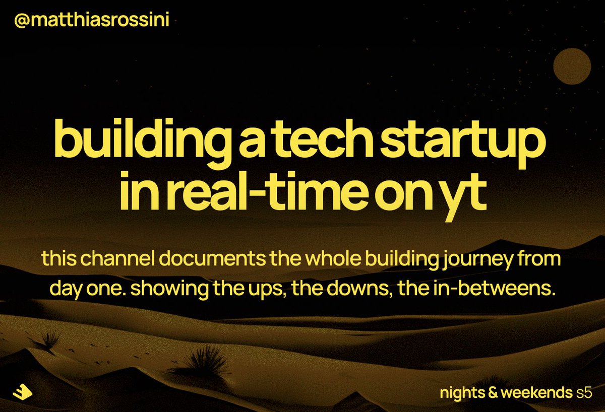 MatthiasRossini's tweet image. My plan for the next at least 12 months.
cc: @_buildspace @_nightsweekends