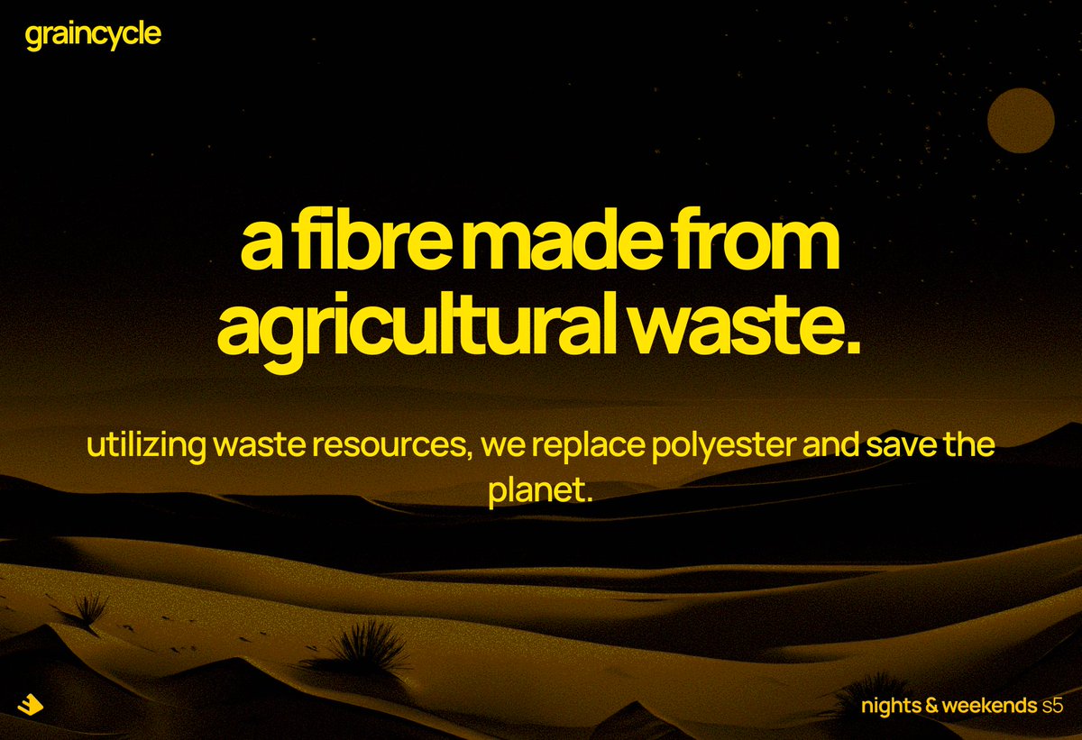 ModiTweets's tweet photo. polyester is harmful, by extracting fibre from agricultural waste, we complete the grain's cycle while replacing polyester.

thoughts are welcome.
cc @_buildspace https://t.co/F3qK9uXA16