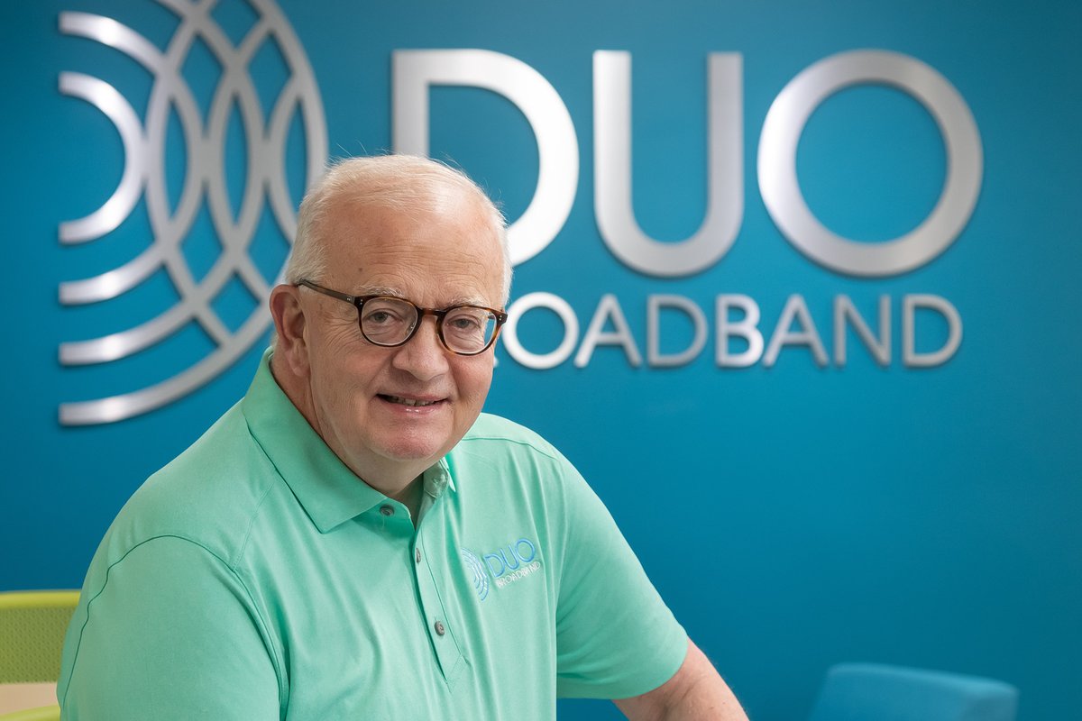 DUOBroadband's tweet photo. Congratulations to our own Daryl Hammond, DUO's VP/CFO, on 40 years of service! We had a little BBQ lunch to mark this milestone today and enjoy a little wisdom from our longest serving employee. The year DUO is 70 and we appreciate Daryl's service for over half that time. https://t.co/LNYl7x5cou