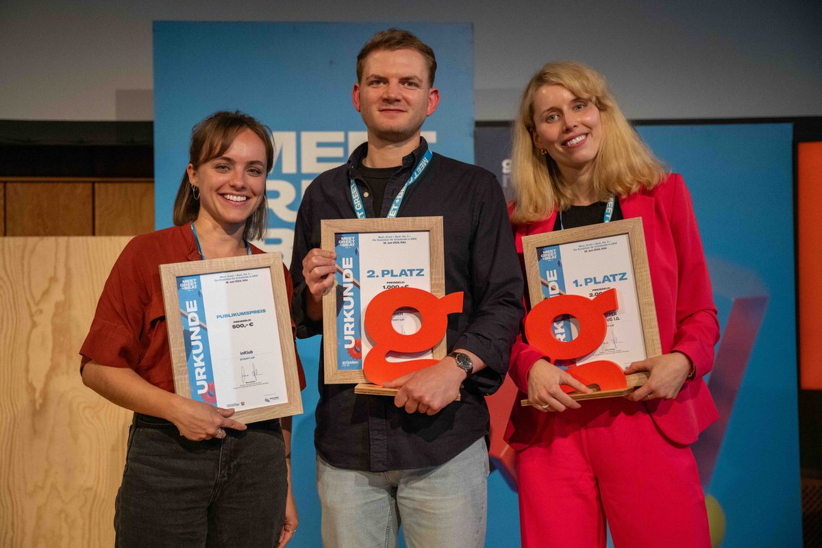 gründen.nrw (@gruendennrw) on Twitter photo Heute war der letzte Stopp unserer Roadshow Meet, Greet + Beat, Vol. 3 vor dem Finale – in #Köln. Wir gratulieren Better CAKEZ zum Einzug ins Finale und bedanken uns bei inKlub, <a href="/werdetnachbarn/">Werdetnachbarn</a>, CHARGEUNITY & Atelier Courage für spannende und inspirierende Pitches. What a day!💫 Heute war der letzte Stopp unserer Roadshow Meet, Greet + Beat, Vol. 3 vor dem Finale – in #Köln. Wir gratulieren Better CAKEZ zum Einzug ins Finale und bedanken uns bei inKlub, <a href="/werdetnachbarn/">Werdetnachbarn</a>, CHARGEUNITY & Atelier Courage für spannende und inspirierende Pitches. What a day!💫