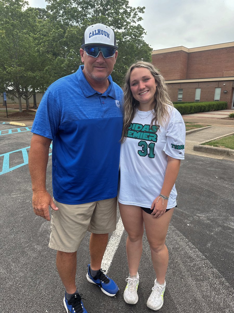 Super great visit today <a href="/SoftballCalhoun/">Calhoun Softball</a>! Thankful to receive an offer! Go Warhawks!