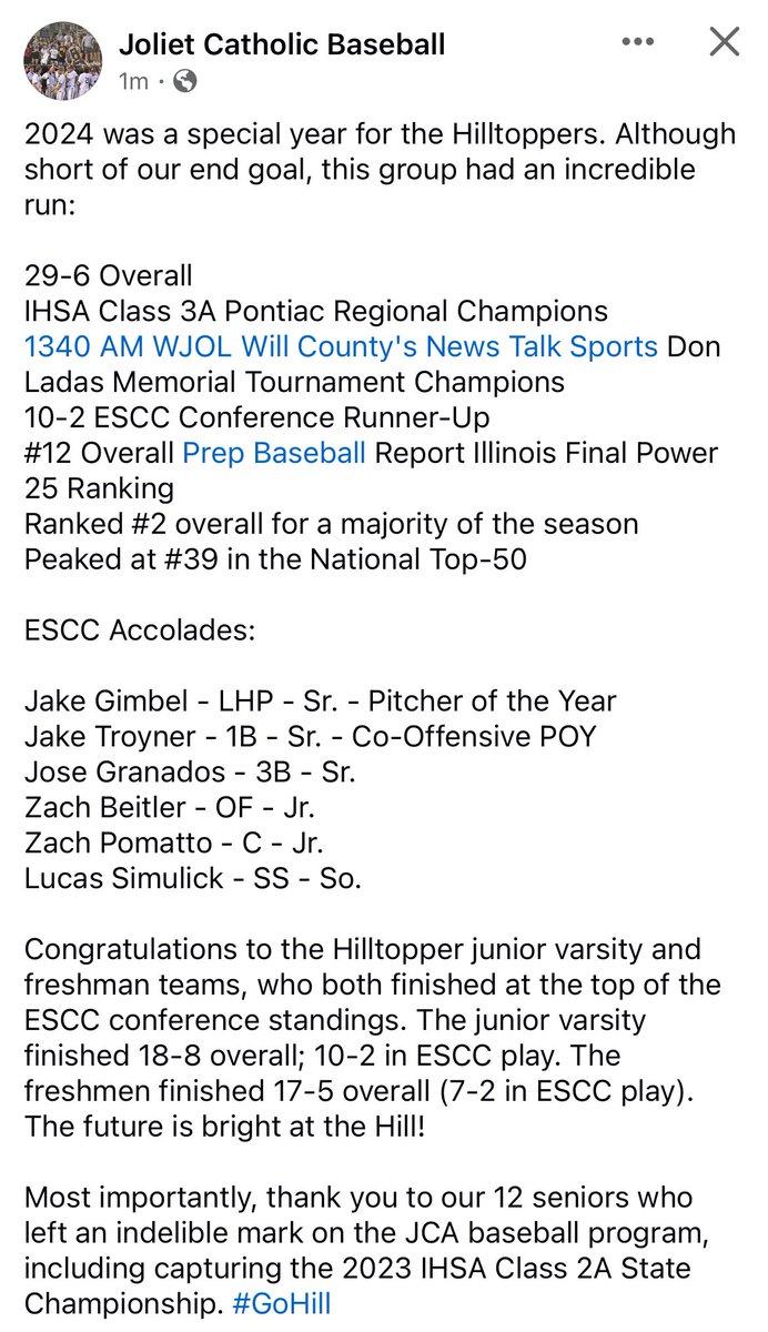 Hilltopper Baseball tweet media