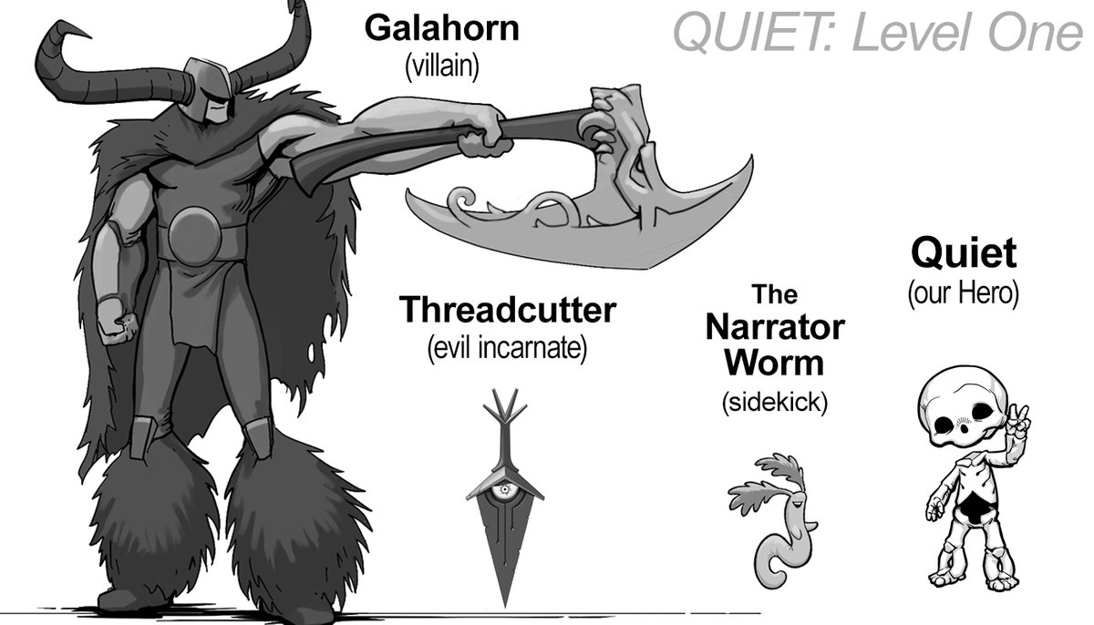 Jonahlobe's tweet photo. It's here: the "QUIET: Level One" #DTIYS !π
Quiet is a tiny, nonspeaking skeletonπ tasked with a big adventure... but they need your help.
To enter: RT, then draw/paint Quiet doing literally *anything* fantasy-related! βοΈππ
Have fun & tag #QUIETlevelOne !
Ends: Aug 6 https://t.co/dTVGLWmSdx