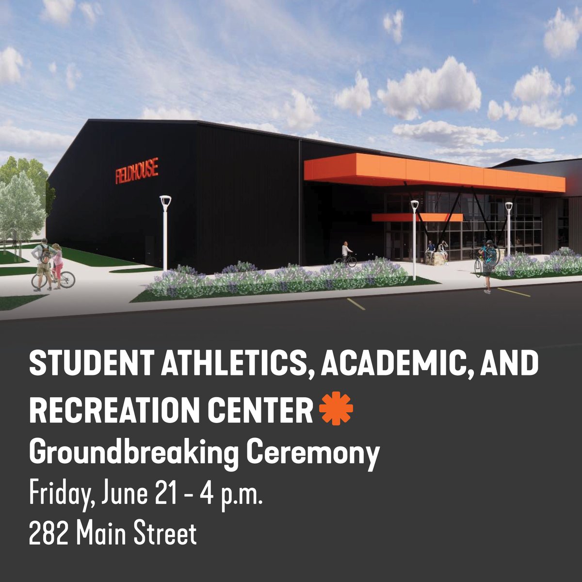 It’s been decades in the making. Heidelberg will host an official groundbreaking ceremony for our new Student Athletics, Academic, and Recreation Center – the Fieldhouse – at 4 p.m. Friday, June 21. We invite you to join us!
