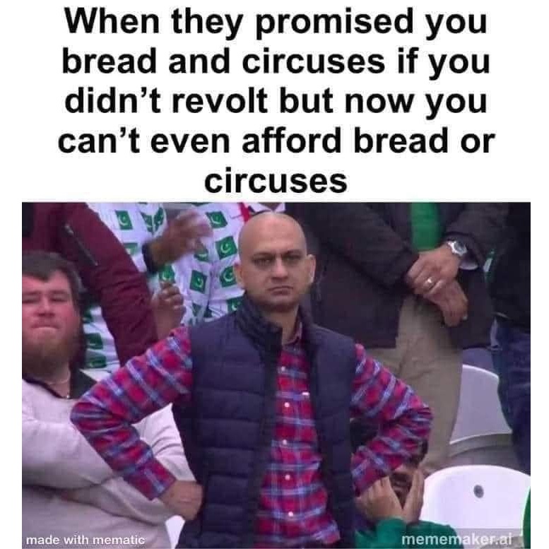 gwpro's tweet image. Give the people their distractions!  #inflation #BreadAndCircus #history #collapse #economy #currency #welfare #warfare #debt #optout