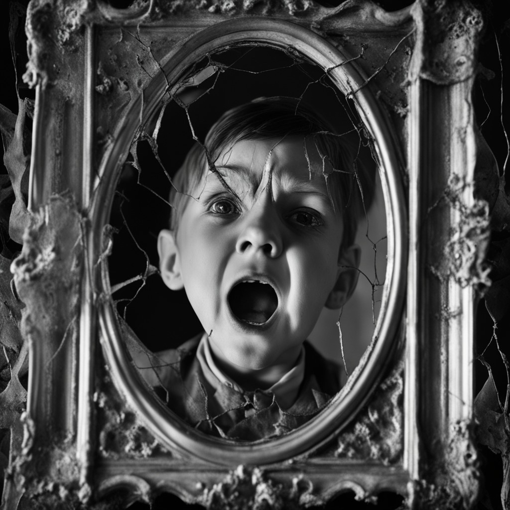 gencraft_ai's tweet image. &quot;Haunted Cracked Mirror&quot; - trained by Cre8ions

#gencraft #mymodel #ai #character #art #aiart #aimodels #AIGen