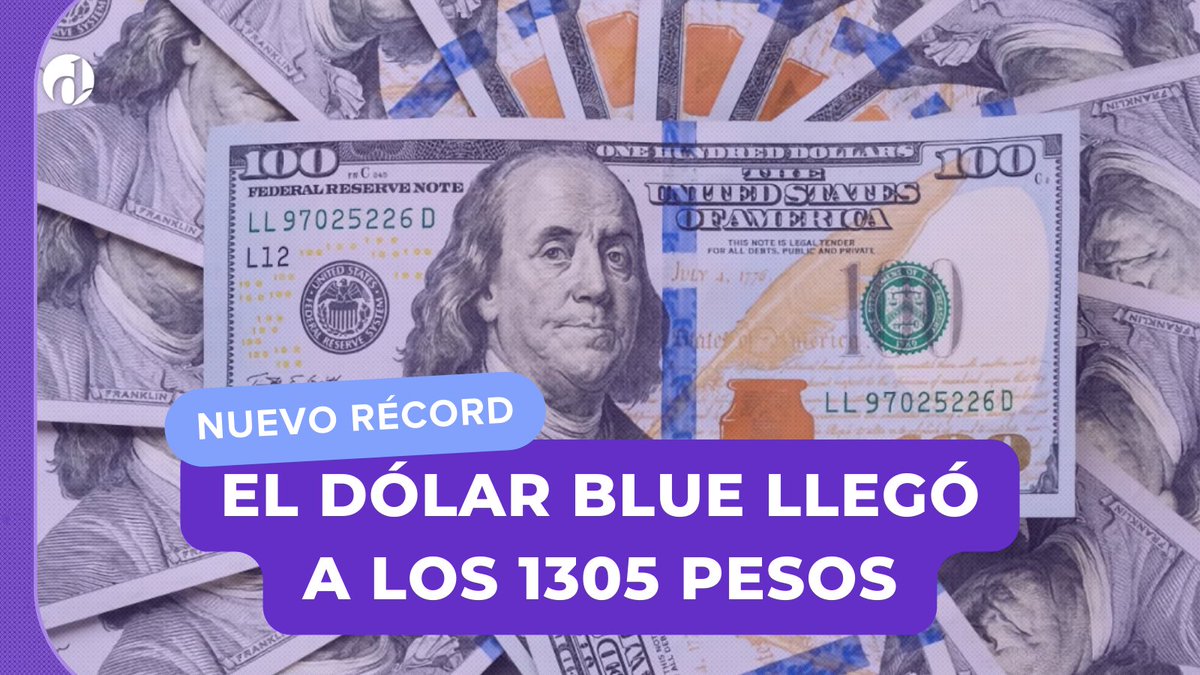 BiondiniCesar's tweet photo. El dólar blue sigue en franco ascenso. En el AMBA trepó a $1305, pero en Córdoba y en otras provincias ya se vende a $1319. Se viene otra nueva devaluación para seguir arruinando al Pueblo y enriqueciendo a los amigos del régimen. Milei lo hizo. https://t.co/mwvhMg01hm