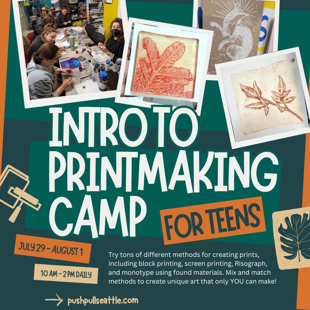 PushPullSeattle's tweet image. School's out and summer is here! These multi-day crash courses are coming up soon! Get your kid off their phone and out of the house! pushpullseattle.com/classes.html#u…