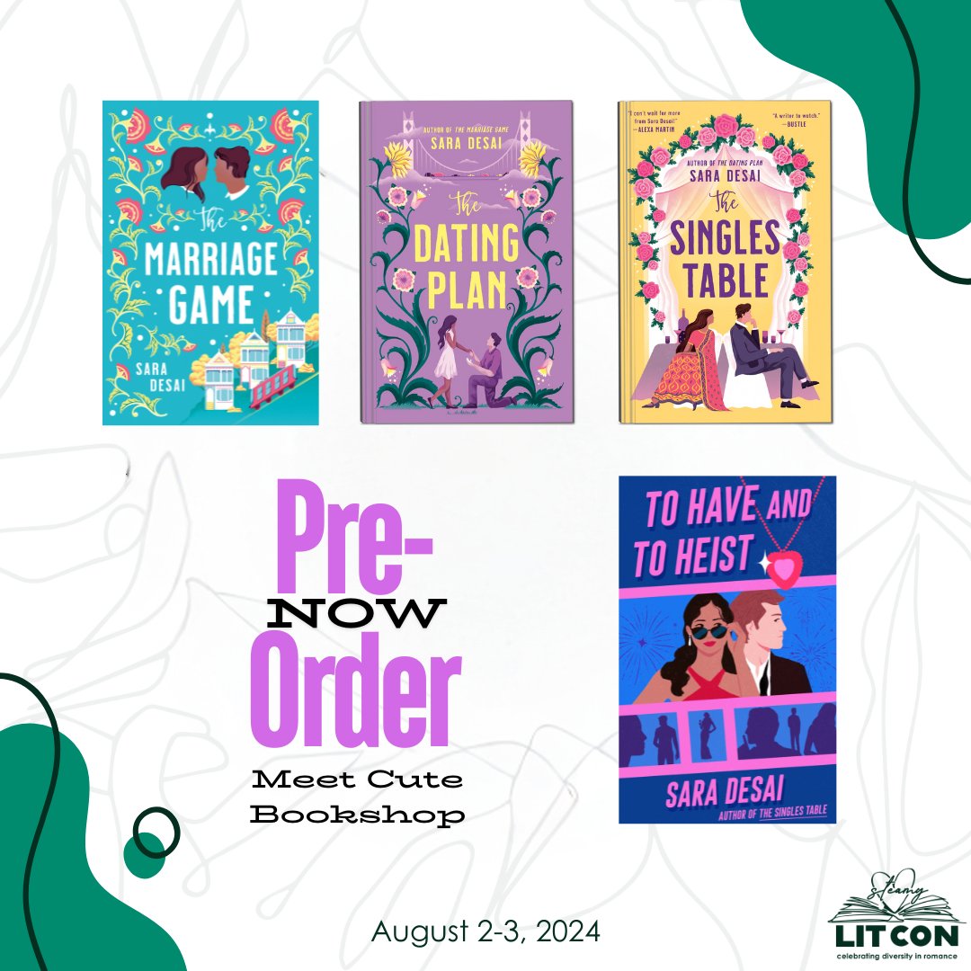 I'll be at Steamy Lit Con August 2-3! Don't forget to pre-order your books from the Meet Cute bookshop before June 30! meetcutebookshop.com/browse/filter/…