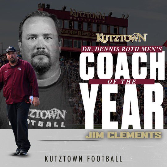 Kutztown Football 🐻 (@kubearsfootball) on Twitter photo GREAT programs follow GREAT Leadership ‼️
Congrats <a href="/KUHC_Clements/">Jim Clements</a> on being honored as the 2023-2024 Dr. Dennis Roth Men’s Coach of the Year 🐻
#BearsEat #1-0 GREAT programs follow GREAT Leadership ‼️
Congrats <a href="/KUHC_Clements/">Jim Clements</a> on being honored as the 2023-2024 Dr. Dennis Roth Men’s Coach of the Year 🐻
#BearsEat #1-0
