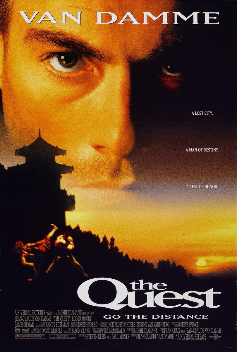 SaveRedlandLibr's tweet image. 9pm TODAY on @Legend__Channel 

The 1996 #Action film🎥 “The Quest” directed by #JeanClaudeVanDamme from a screenplay by #StevenKlein + #PaulMones &amp;amp; story by #FrankDux + Jean-Claude Van Damme

🌟#JeanClaudeVanDamme #RogerMoore #JamesRemar #JanetGunn #JackMcGee #AkiAleong