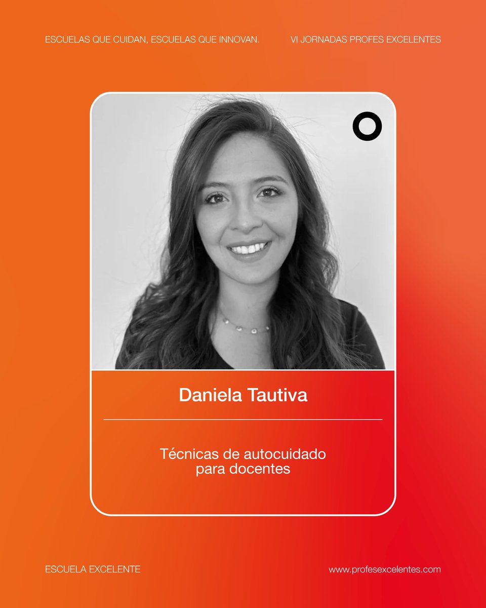 Escuela Excelente (AMICE) (@eexcelente) on Twitter photo ¿Preparado para explorar técnicas de autocuidado para docentes? Únete al taller de Daniela Tautiva.
Inscríbete a las IV Jornadas Profes Excelentes el 27 de junio en <a href="/colelitterator/">Colegio Litterator</a>
profesexcelentes.com ¿Preparado para explorar técnicas de autocuidado para docentes? Únete al taller de Daniela Tautiva.
Inscríbete a las IV Jornadas Profes Excelentes el 27 de junio en <a href="/colelitterator/">Colegio Litterator</a>
profesexcelentes.com
